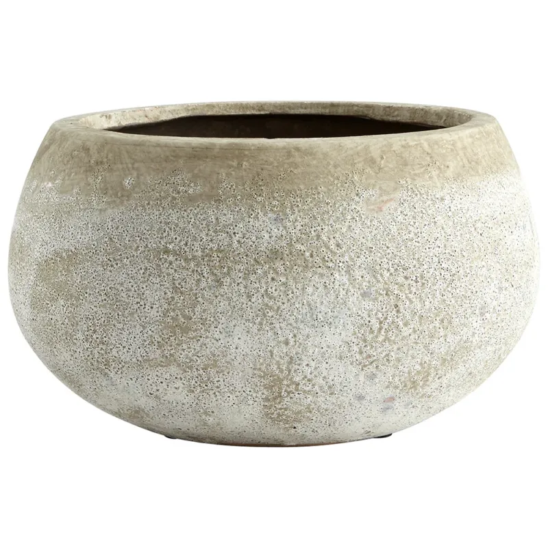 Cyan Design Round Stoney Planter | Modishstore | Planters, Troughs & Cachepots