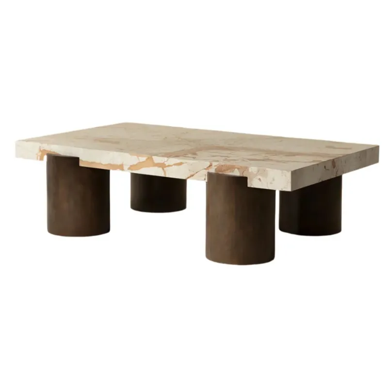 Ardi Coffee Table | Italian Crema Breccia Marble