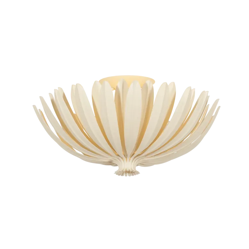 Whitfield Semi-Flush Mount | Cream Plaster