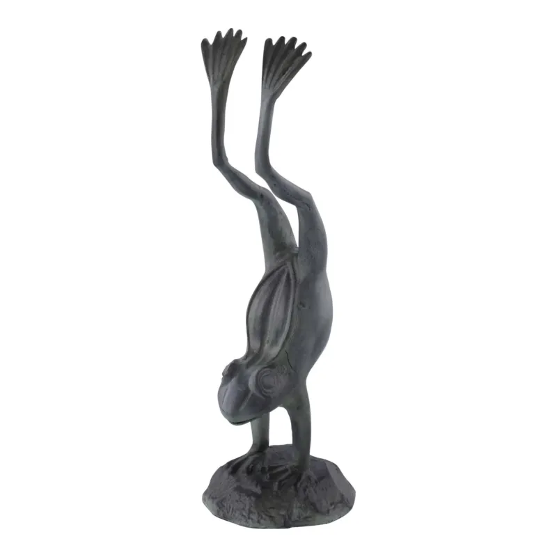 Acrobatic Garden Frog By SPI HOME | Garden Sculptures & Statues | Modishstore