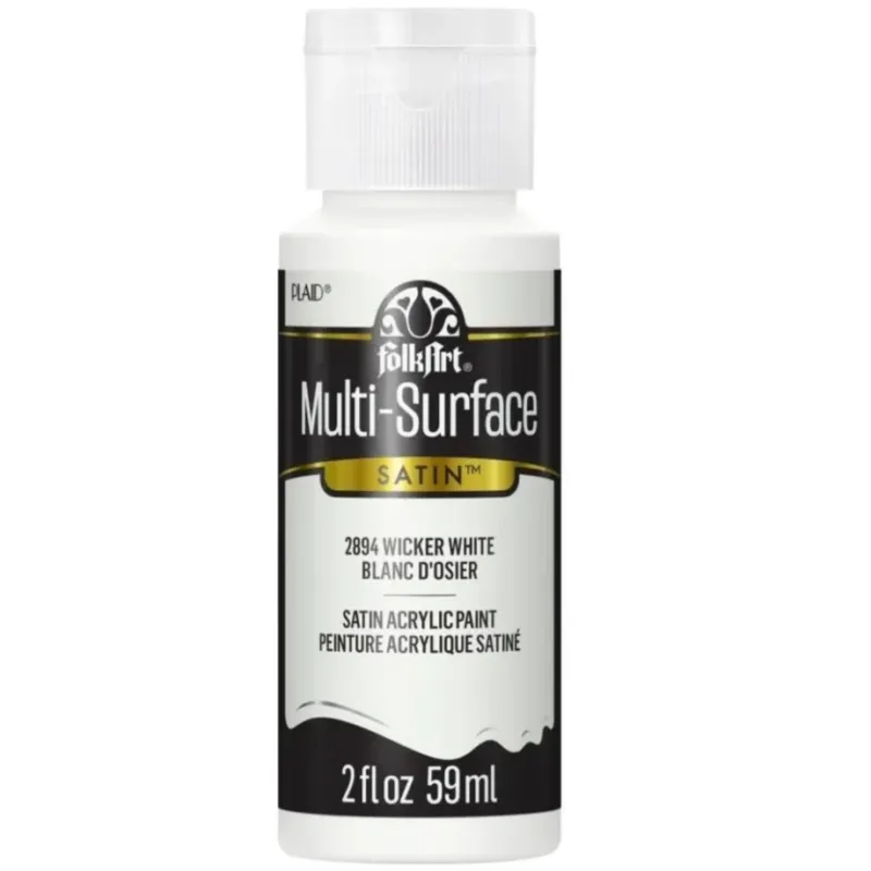 FolkArt Multi-Surface Acrylic 59ml - Wicker White