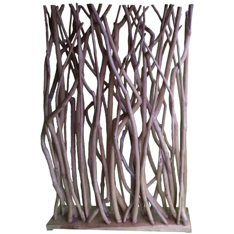 A&B Home Cadman Teak Decorative Screen | Room Dividers | Modishstore