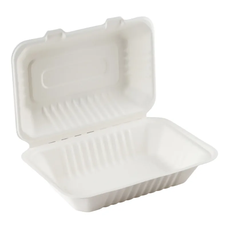 Eco Guardian Compostable Clamshell Container, Sugarcane (200-pack)