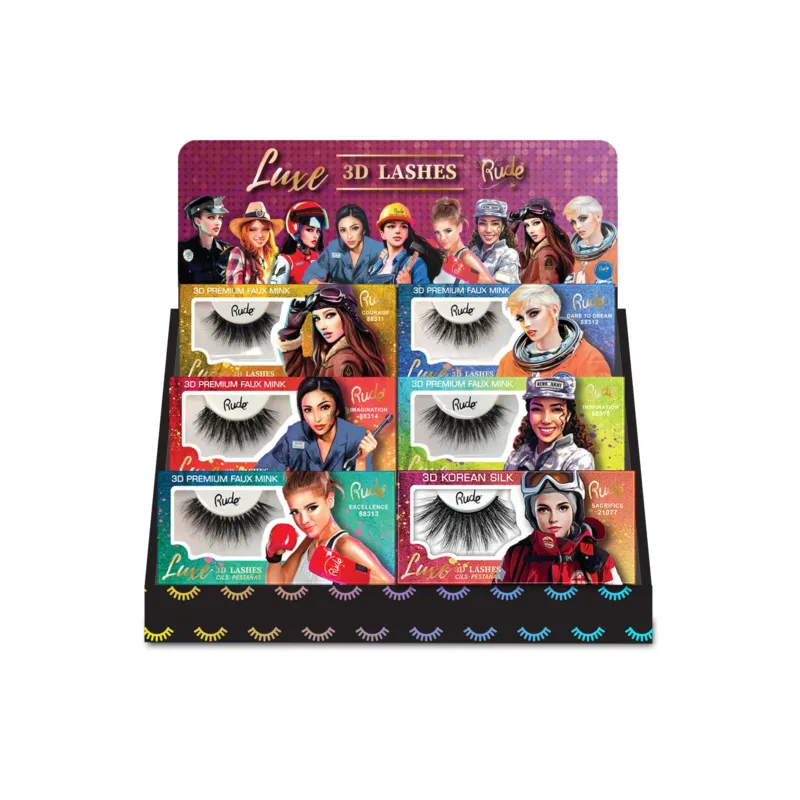 LUXE Lashes Foam Board Display Set #1, 36 pcs