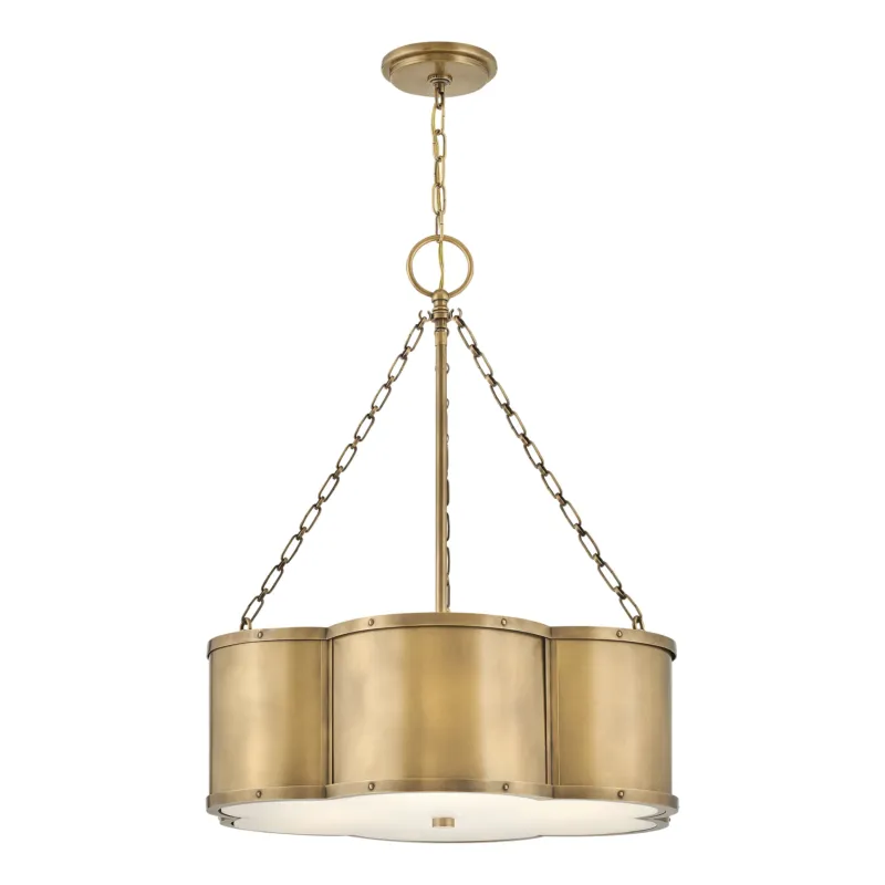 Chance 22" Drum Chandelier | Heritage Brass