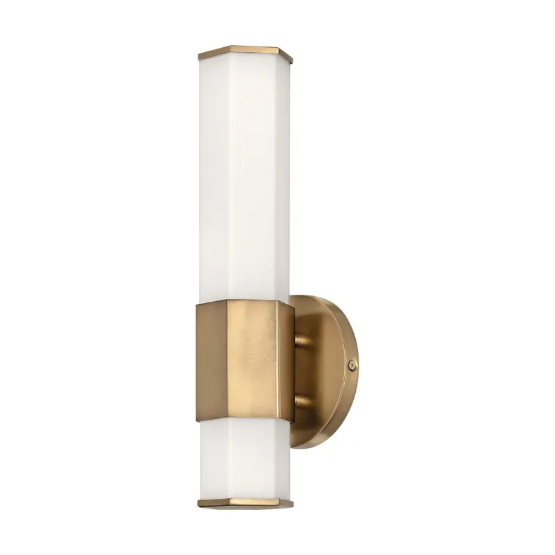Facet 14" LED Vanity | Heritage Brass