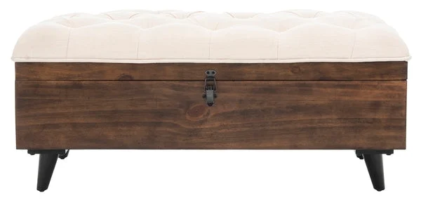 Safavieh Liam Tufted Cocktail Ottoman | Ottomans | Modishstore - 1